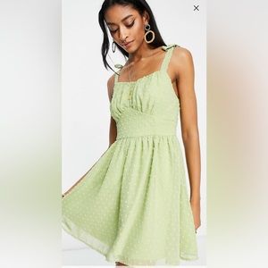 NWT - Missguided TALL Lime Mini Dress